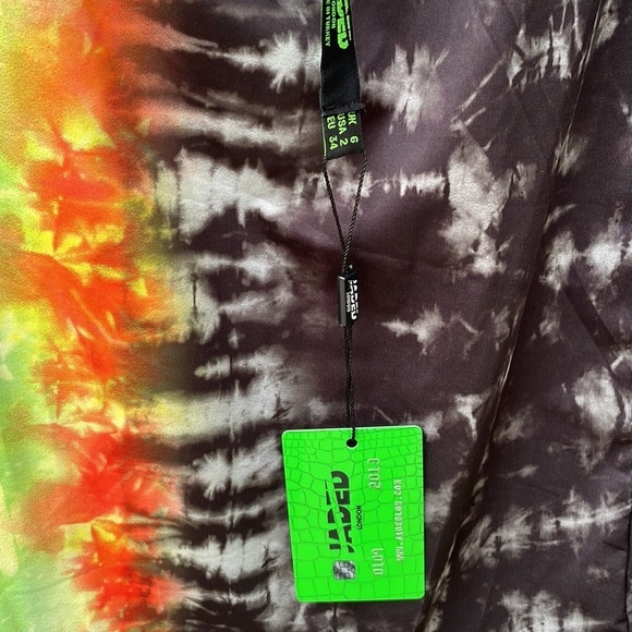 Black and Rainbow Bodycon Dress size 2 NWT - Picture 3 of 3